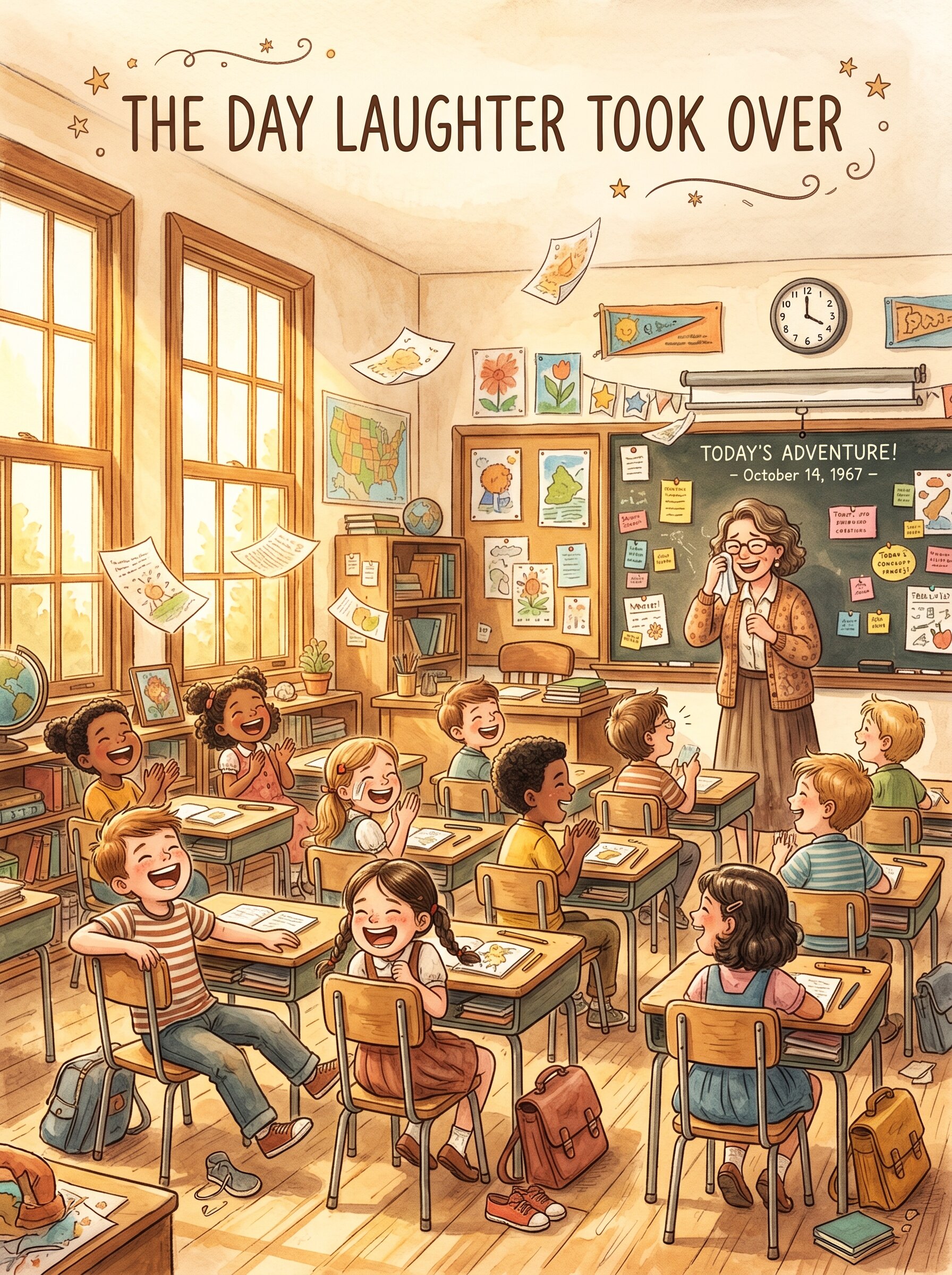 The Giggle Epidemic — classroom full of laughing children